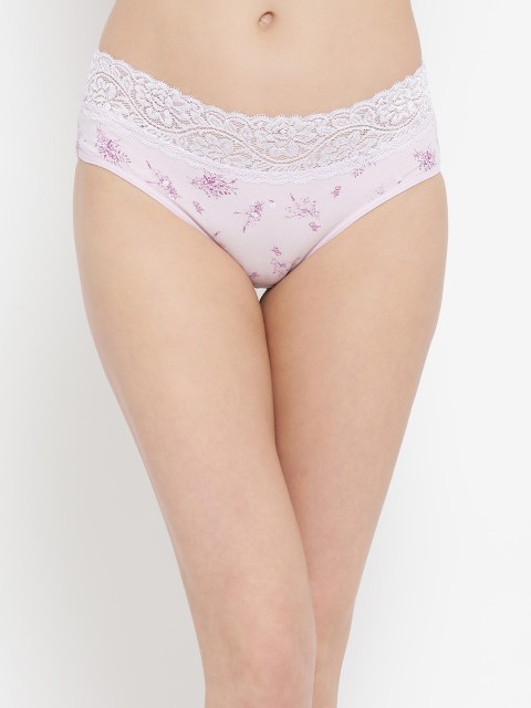 

Clovia Women Pink Printed Hipster Briefs PN3138P22XL