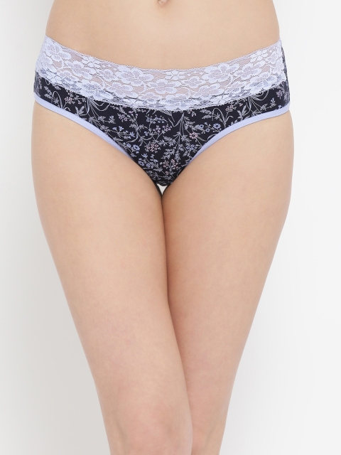 

Clovia Women Blue Printed Hipster Briefs PN3138P08XL