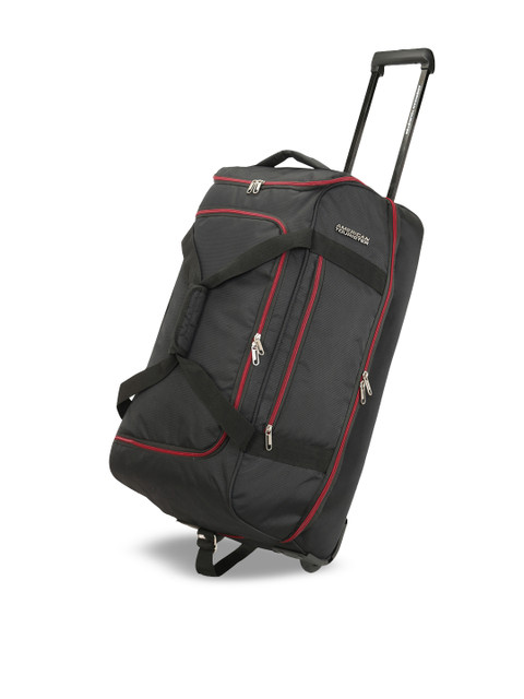 

AMERICAN TOURISTER Black Solid Large Trolley Duffel Bag