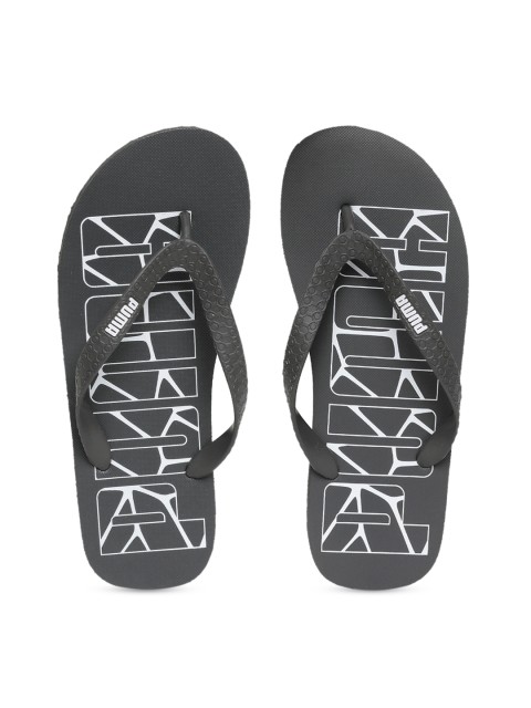 

Puma Unisex Grey Solid Thong Flip Flops