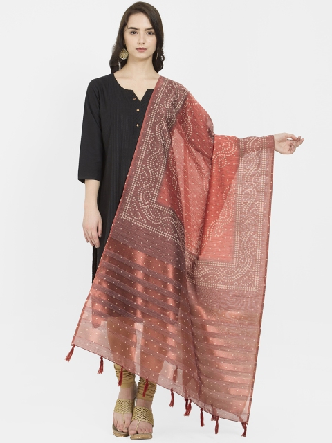 

Faserz Women Brown Printed Dupatta