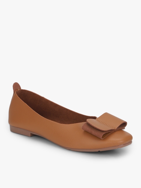 

KetImporta Women Tan Brown Solid Ballerinas