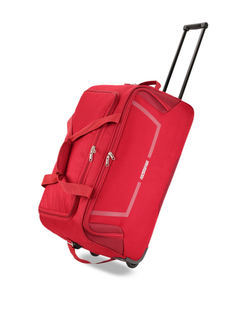 

AMERICAN TOURISTER Red Solid Medium Trolley Duffel Bag