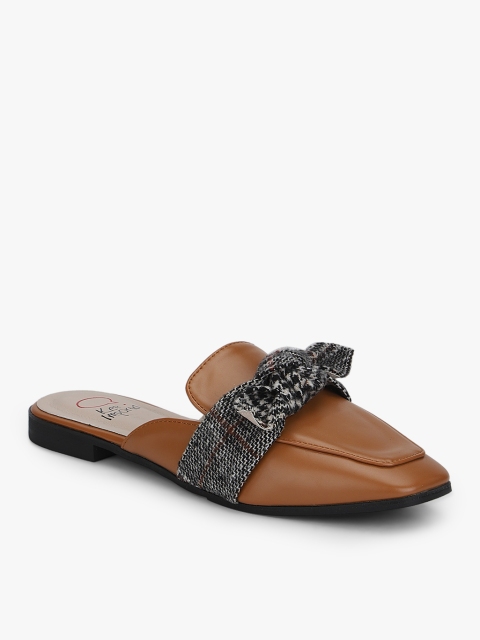 

KetImporta Women Brown Solid Mules