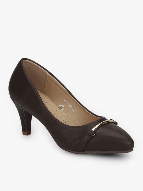 

KetImporta Women Coffee Brown Solid Pumps