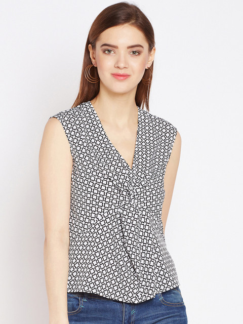 

Oxolloxo Women Black Printed Top