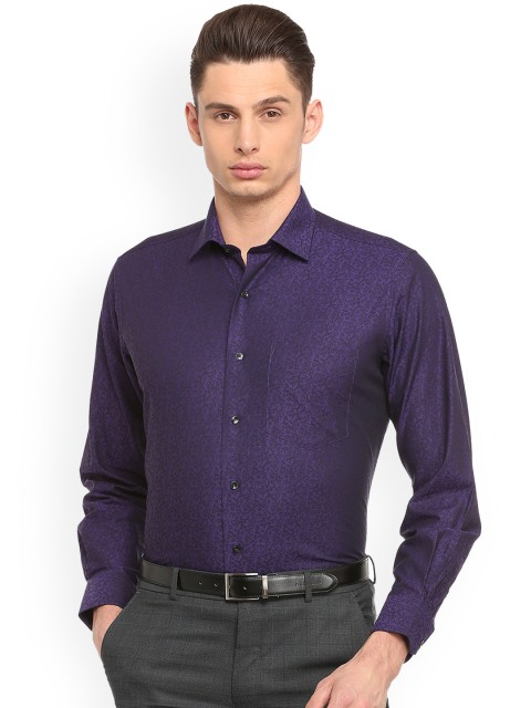 

Van Heusen Men Blue Regular Fit Printed Formal Shirt