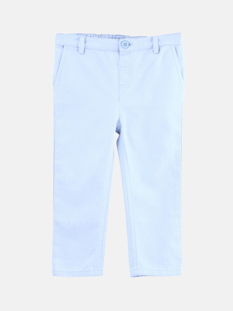 

Beebay Boys Blue Regular Fit Solid Regular Trousers