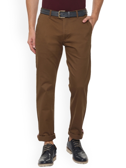 

Van Heusen Sport Men Brown Slim Fit Solid Regular Trousers