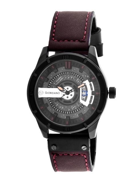 

GIORDANO Men Black Analogue Watch