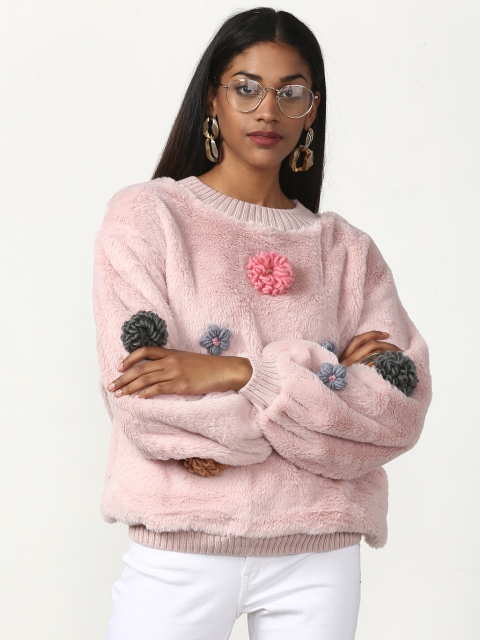 

Miss Bennett Women Pink Solid Sweatshirt