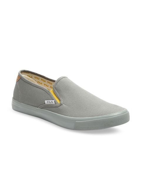 

FILA Unisex Grey Slip-On Sneakers
