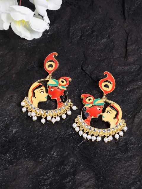 

Ferosh Gold-Toned Classic Drop Earrings