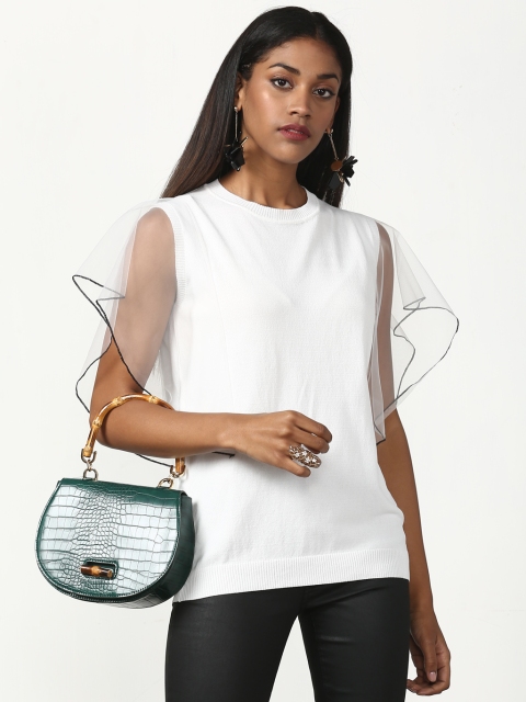

Miss Bennett Women White Solid Top