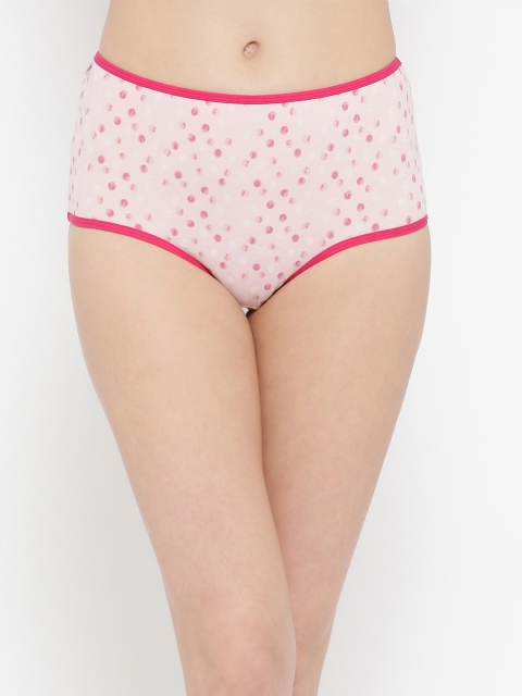 

Clovia Women Pink Printed Hipster Briefs PN3133P22XL