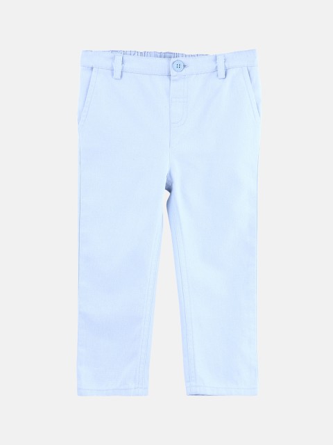 

Beebay Boys Blue Regular Fit Solid Regular Trousers