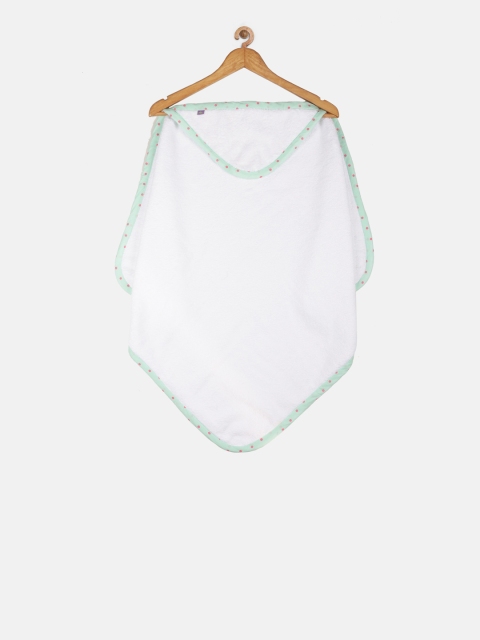 

THE BABY ATELIER White Cotton Bath Towel with Hood