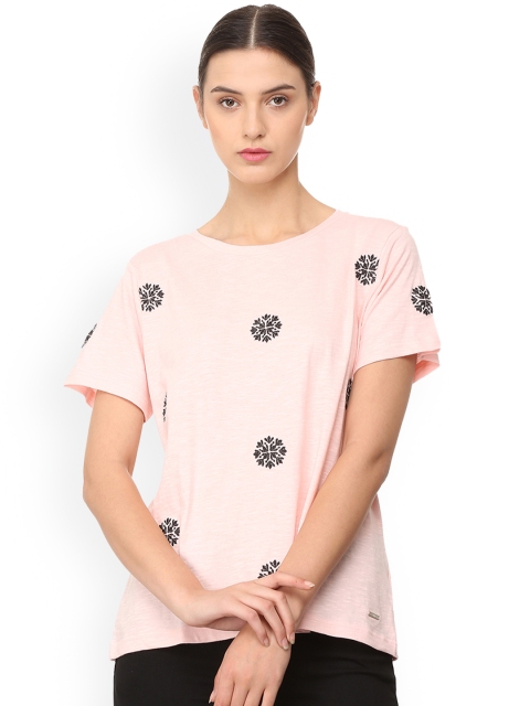 

Van Heusen Woman Pink Solid Pure Cotton Top