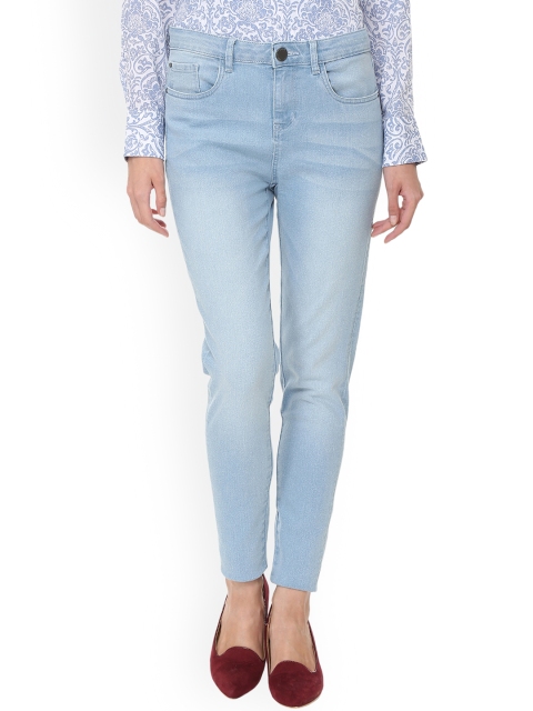 Van Heusen Woman Blue Skinny Fit Mid-Rise Clean Look Jeans