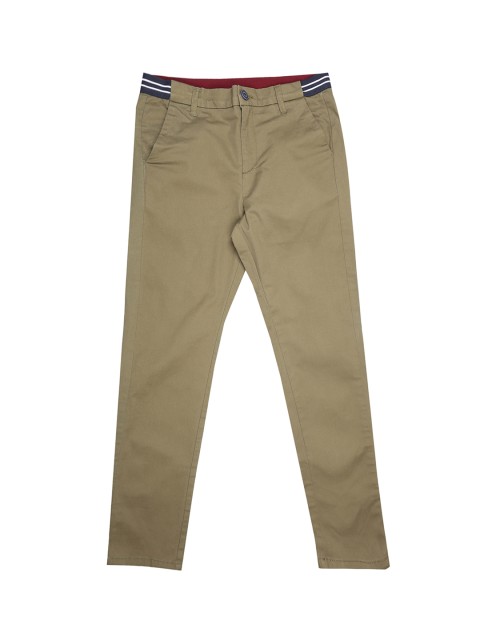 

Allen Solly Junior Boys Brown Regular Fit Solid Regular Trousers