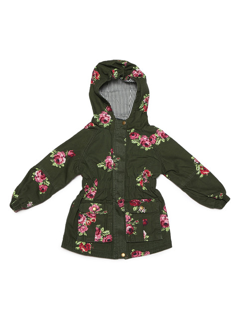 

Allen Solly Junior Girls Green Printed Bomber