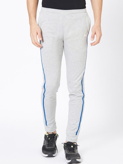 FiTZ Men Grey Melange Solid Slim-Fit Joggers
