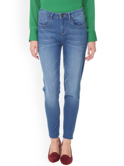 

Van Heusen Woman Blue Skinny Fit Mid-Rise Clean Look Jeans