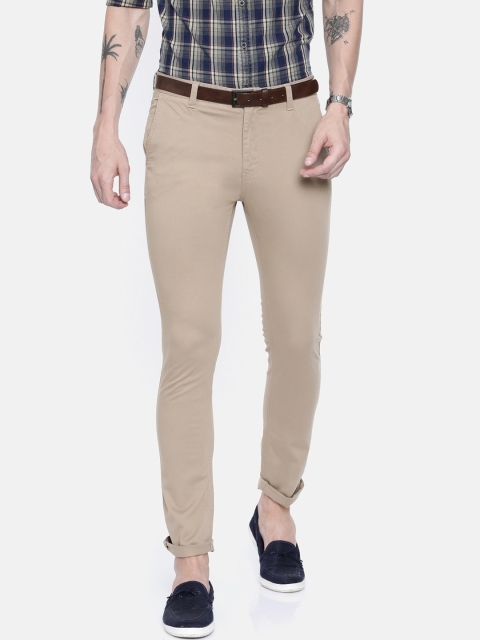 

Breakbounce Men Khaki Original Slim Fit Solid Regular Trousers