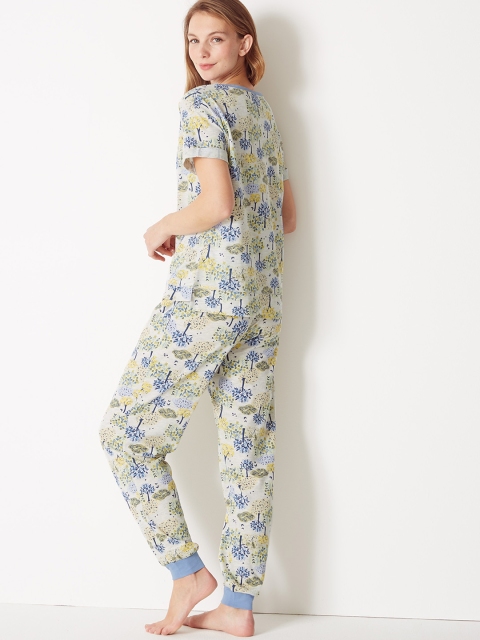 

Marks & Spencer Women Green Printed Night suit T371984JGREEN