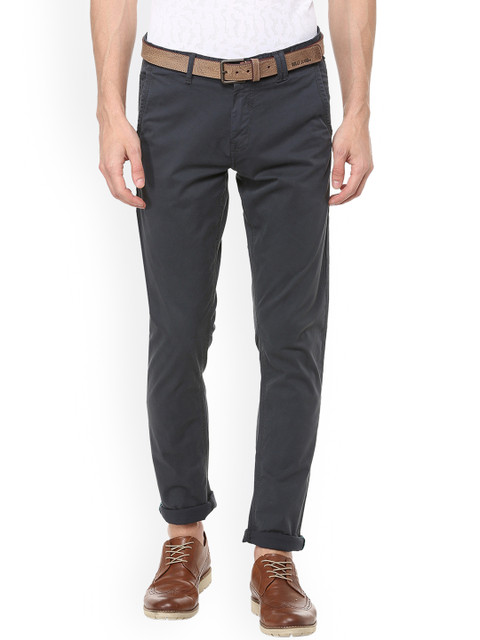 

Allen Solly Sport Men Blue Original Slim Fit Solid Regular Trousers