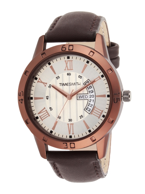 

TIMESMITH Men Cream-Coloured Analogue Watch TSC-007x
