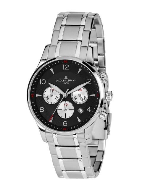 

Jacques Lemans Men Black Analogue Watch 1-1654I