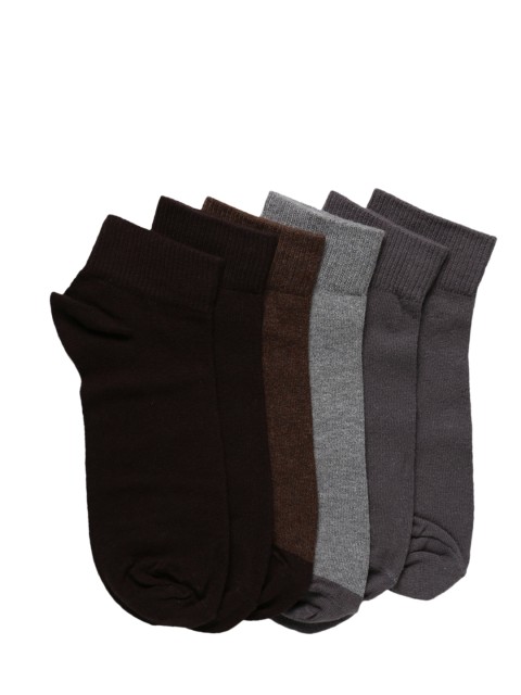 

Levis Men Pack of 6 Solid Assorted Ankle-Length Socks