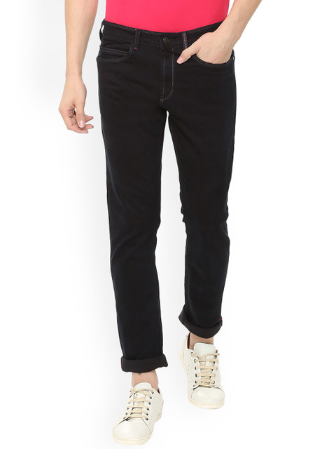 

Solly Jeans Co. Men Black Slim Fit Mid-Rise Clean Look Stretchable Jeans
