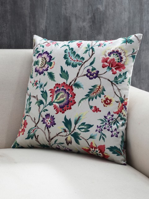 

Pure Home and Living Multicoloured Digital Print Floral Cushion Cover, Multi