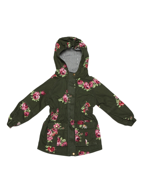 

Allen Solly Junior Girls Green Printed Bomber