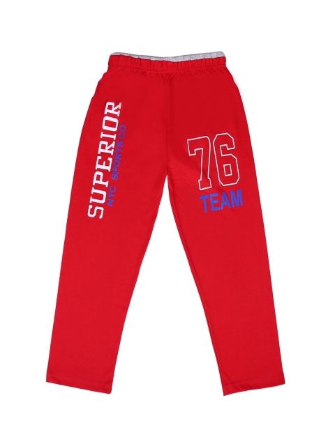 

SWEET ANGEL Kids Pack of 2 Straight-Fit Track Pants, Red