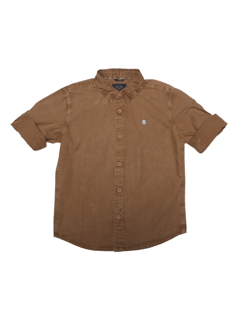 

Allen Solly Junior Boys Brown Regular Fit Solid Casual Shirt