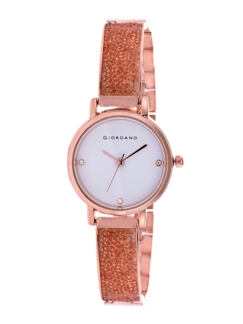 

GIORDANO Women White Analogue Watch C2162-11