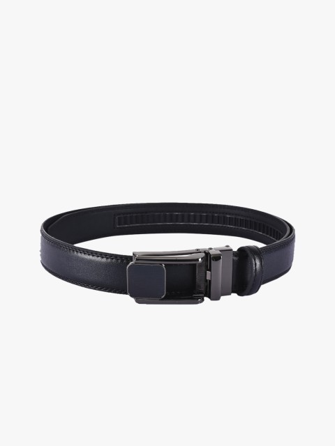 

BuckleUp Men Black Solid Belt