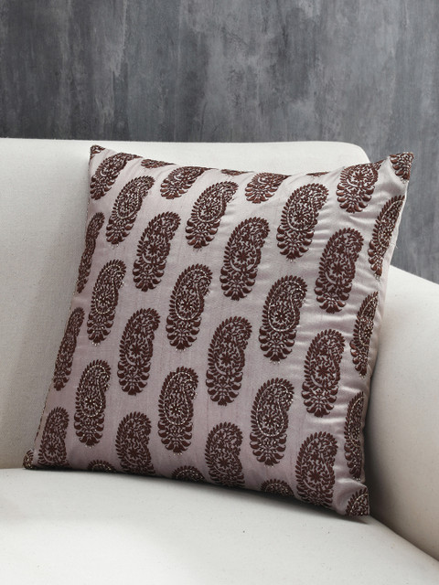 

Pure Home and Living Beige Ethnic Motifs Square Cushion Cover