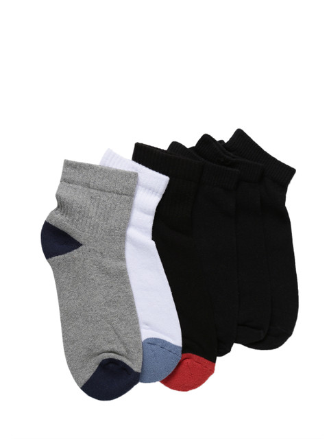 

Levis Mens Pack of 6 Solid Assorted Ankle-Length Socks, Multi