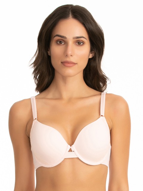

Zivame Pink Solid Underwired Lightly Padded T-shirt Bra ZI1546FASHZPINK