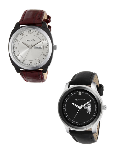 

TIMESMITH Men Set of 2 Analogue Watches TSC-003-011x, White