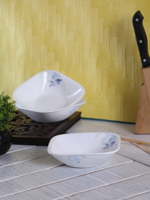 

Corelle White Set of 6 Printed Glass Bowls