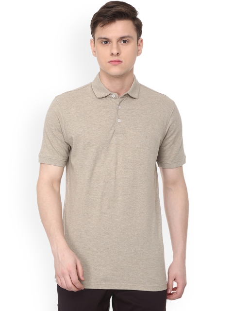 

Allen Solly Men Brown Solid Polo Collar T-shirt
