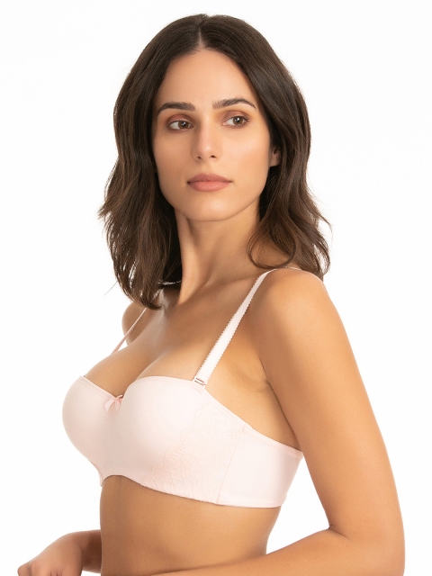 

Zivame Pink Solid Underwired Lightly Padded T-shirt Bra ZI1548FASHCPINK
