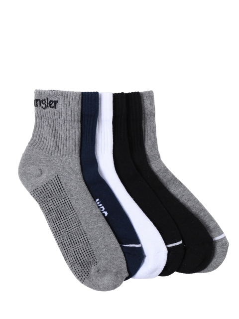 

Wrangler Men's Pack of 6 Solid Assorted Ankle-Length Socks