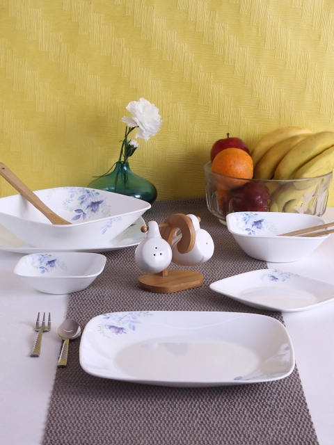

Corelle White Set of 21 Printed Glass Dinner Set