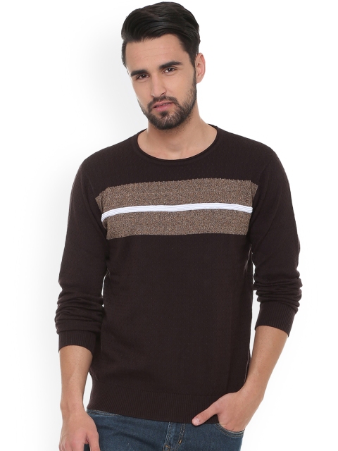 

Allen Solly Men Brown Printed Sweater